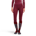 Warm Long  Collant tight Femmes - mauve