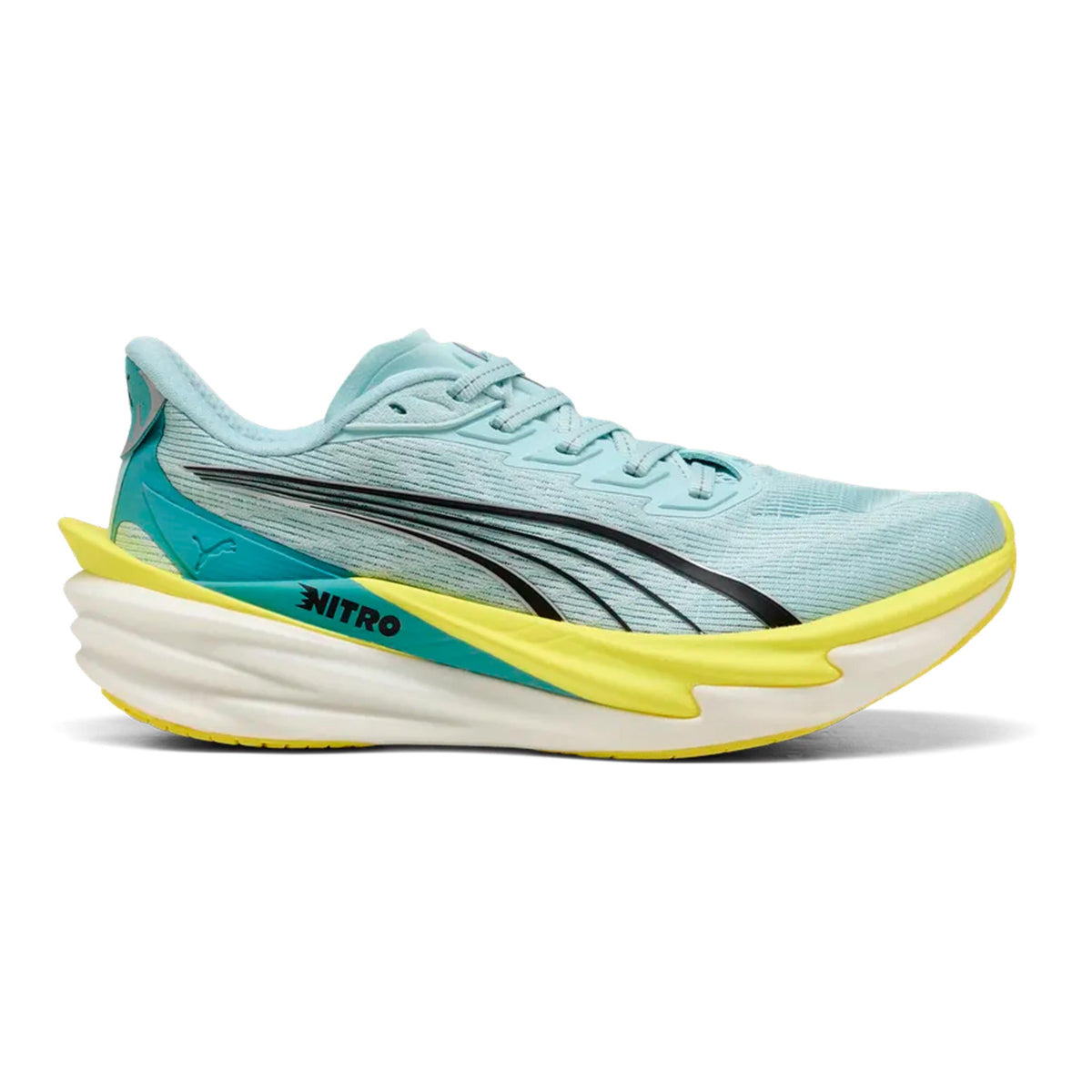 Puma Deviate Nitro 4 Chaussure de running sans stabilisateurs Femmes - menthe, jaune