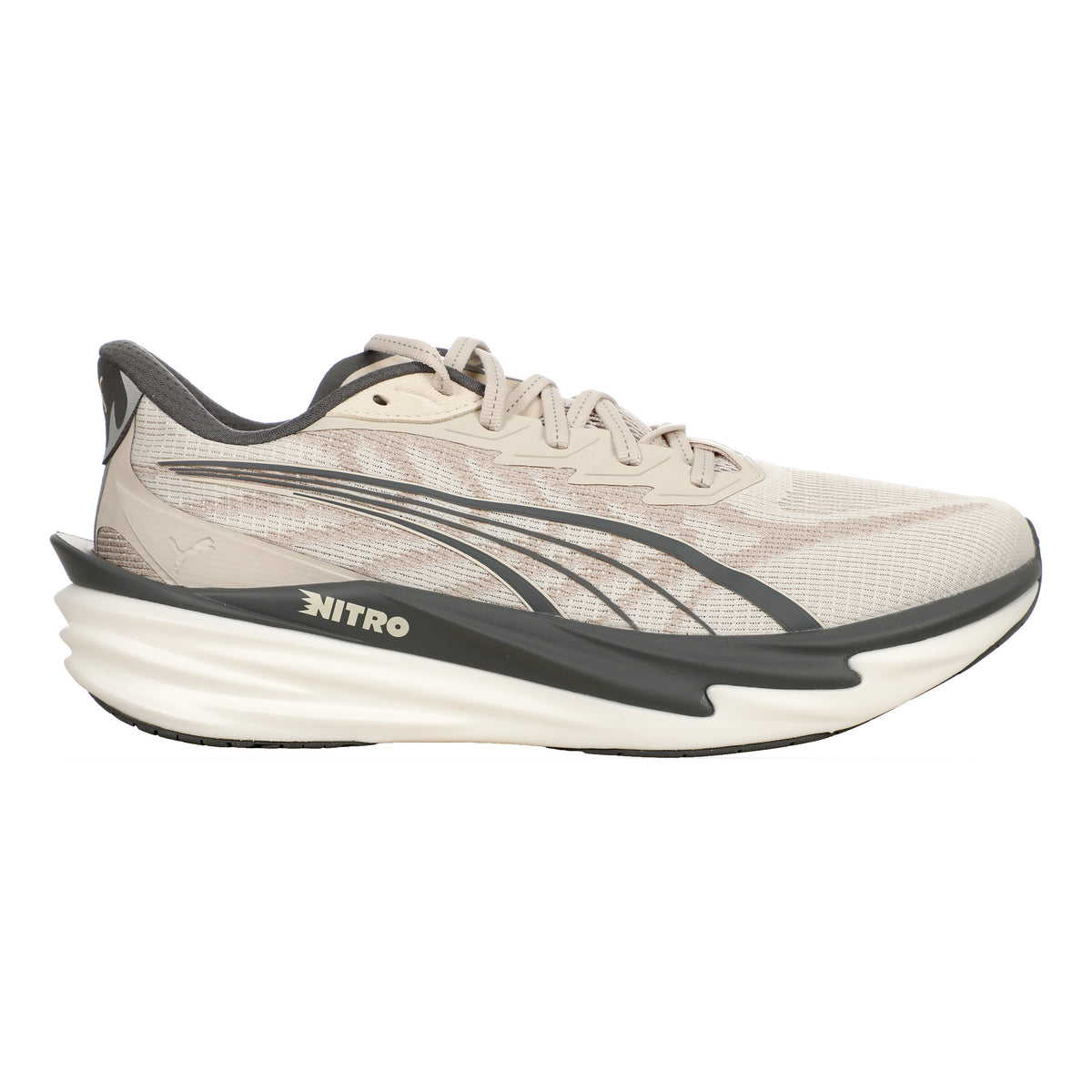 Puma Deviate Nitro 4 Chaussure de running sans stabilisateurs Hommes - beige, gris