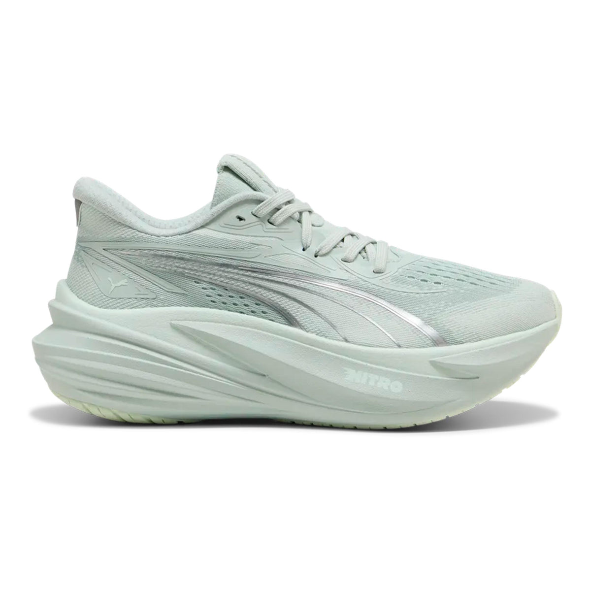 Puma MagMax Nitro 2 Chaussure de running sans stabilisateurs Femmes - vert clair, argent