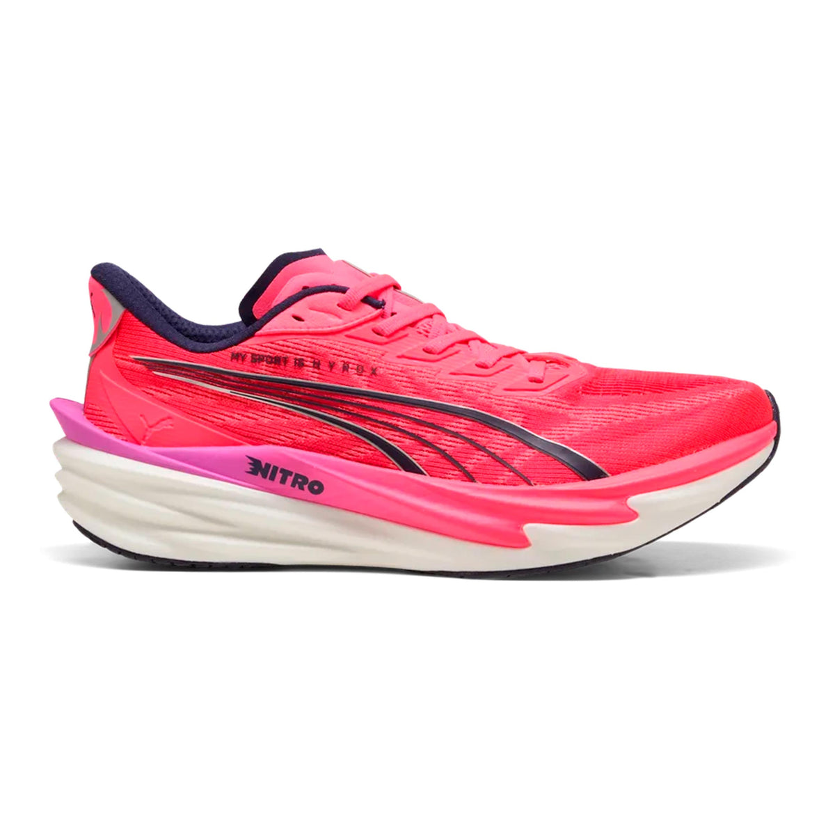 Puma Deviate Nitro 4 HYROX Chaussure de running sans stabilisateurs Hommes-blanc, violet