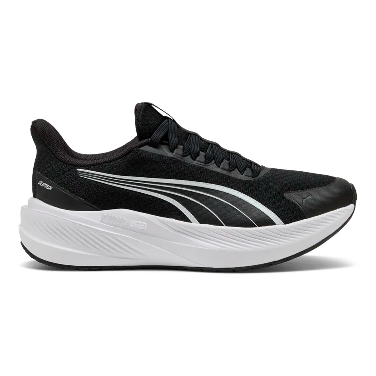 Puma Dasher Lite Jr Chaussure de running sans stabilisateurs Enfants-noir, blanc