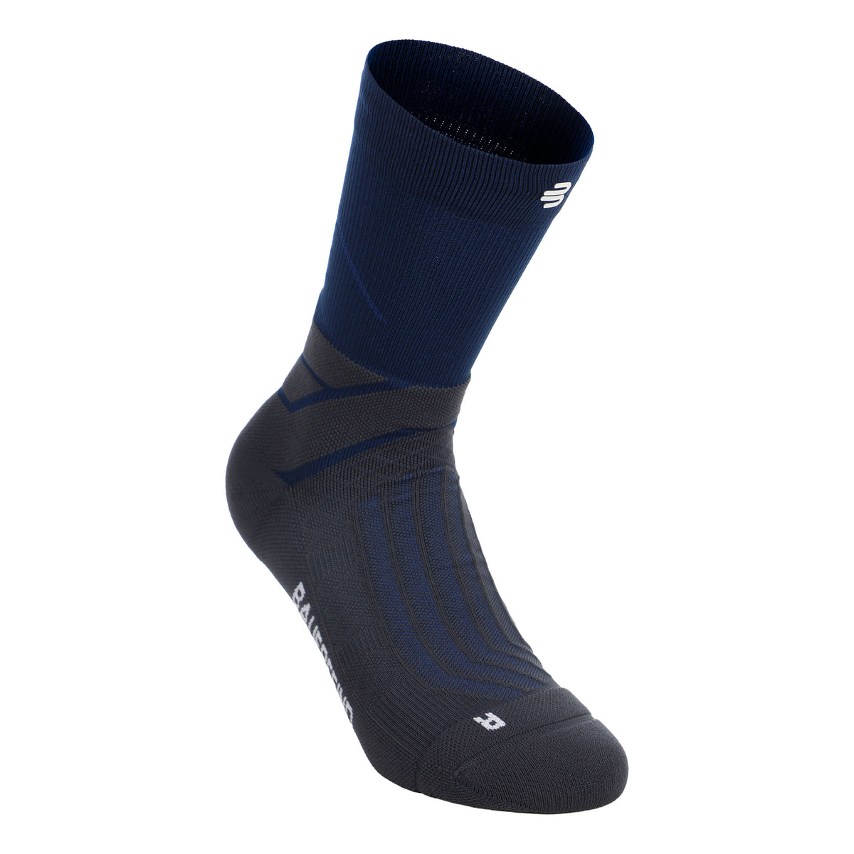 Bauerfeind Run Performance Mid Cut  Chaussettes de running Hommes-bleu foncé