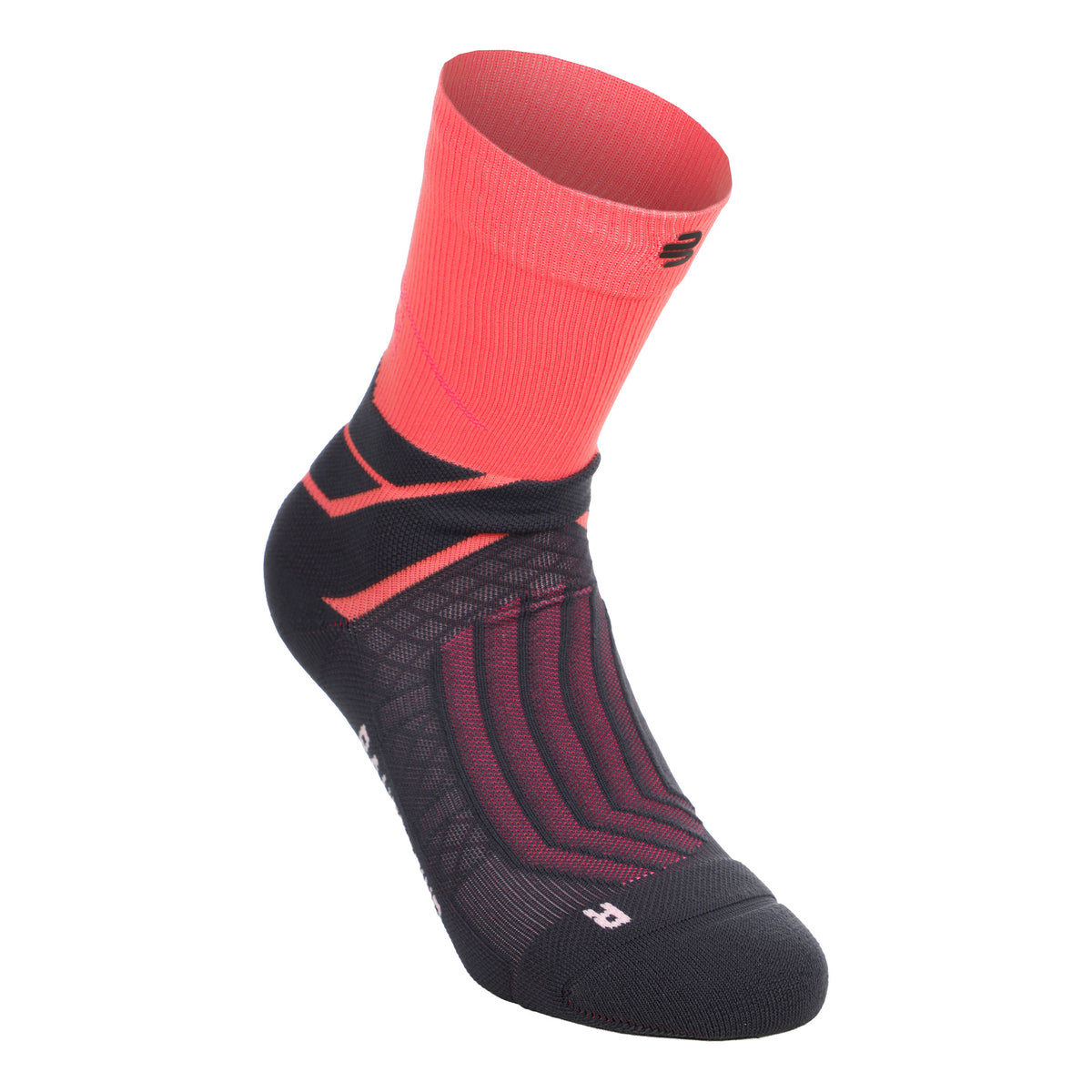 Bauerfeind Run Performance Mid Cut  Chaussettes de running Femmes-corail