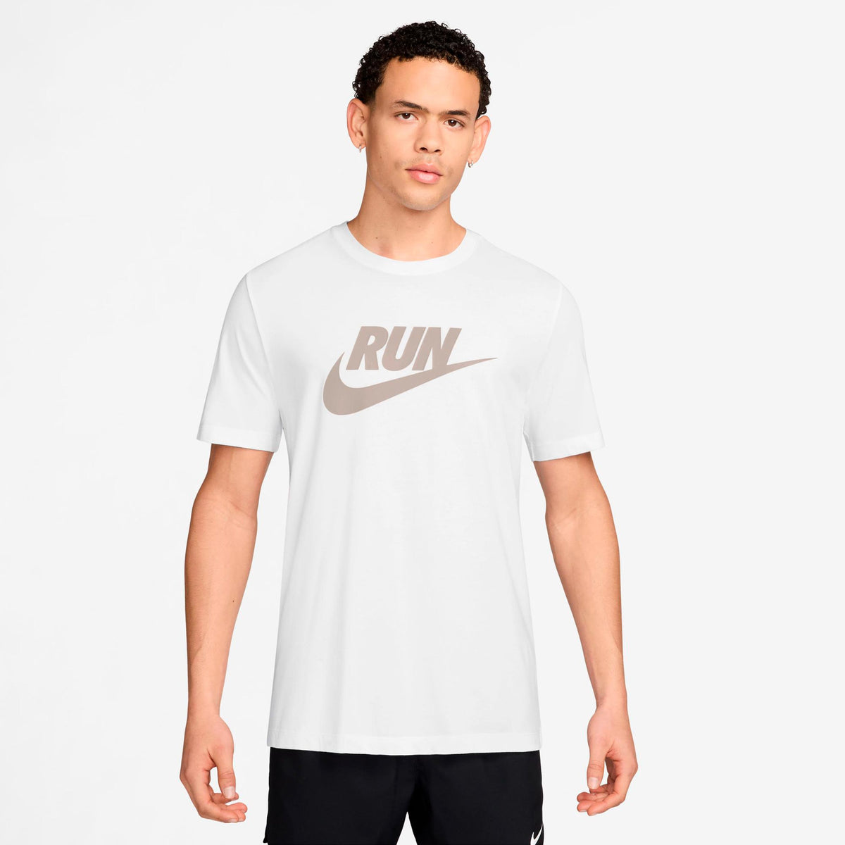 Nike Run Swoosh Maillot de course Hommes - blanc, beige