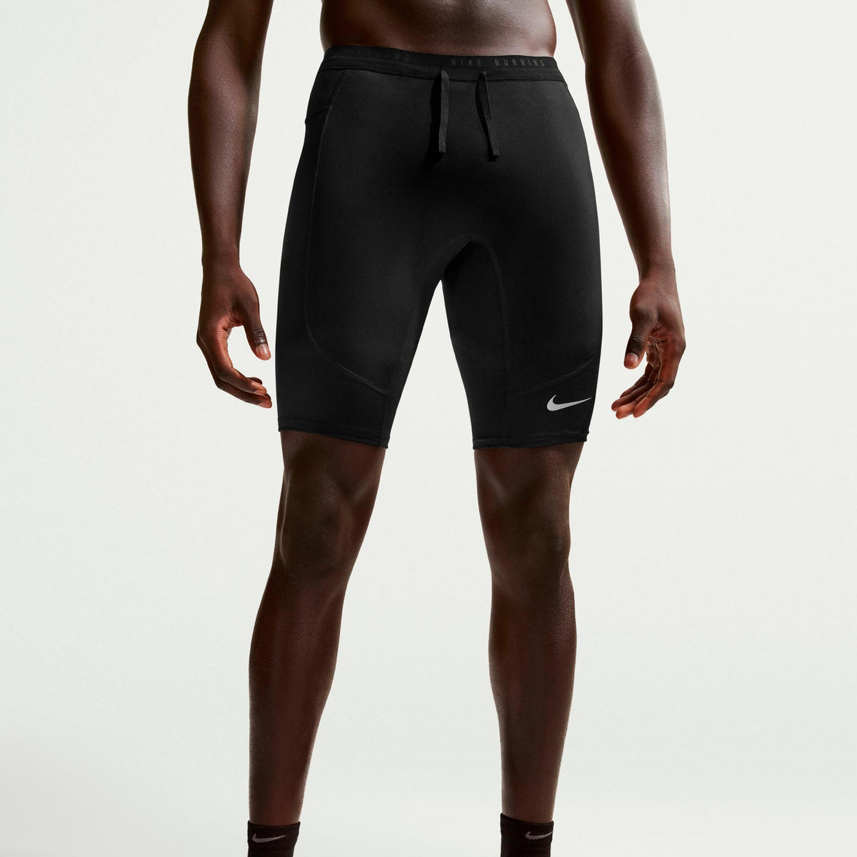 Nike Stride Half  Collant de course Hommes - noir, argent
