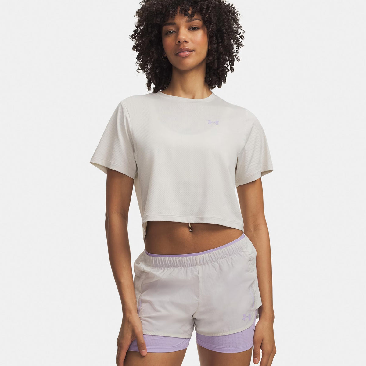Under Armour Explor Trail Run Graphic  Maillot de course Femmes-blanc, violet