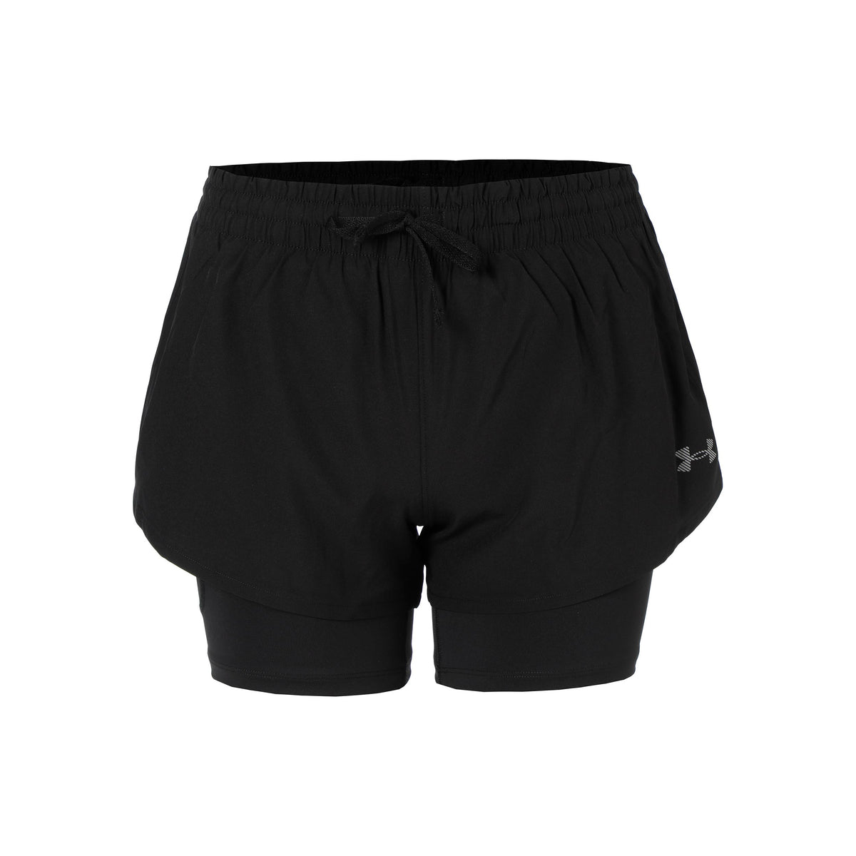 Under Armour Velociti Pro 4in 2n1  Short de running Femmes-noir, argent