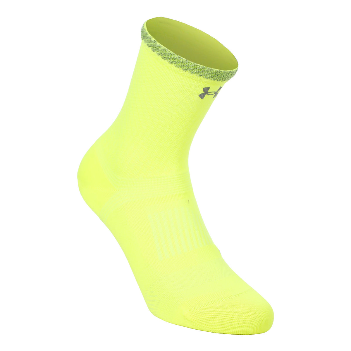 Under Armour Velociti Lite Crew  Chaussettes de running Unisex-jaunes fluo, jaunes fluo