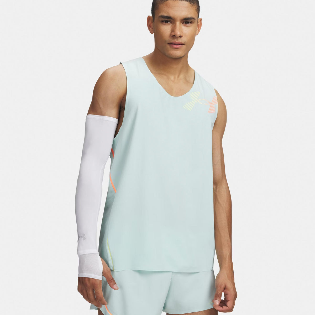 Under Armour Velociti Elite Singlet Maillot de course Hommes-mint, corail