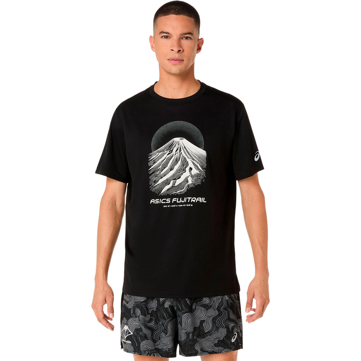 ASICS Fujitrail Logo  Maillot de course Hommes - noir, gris