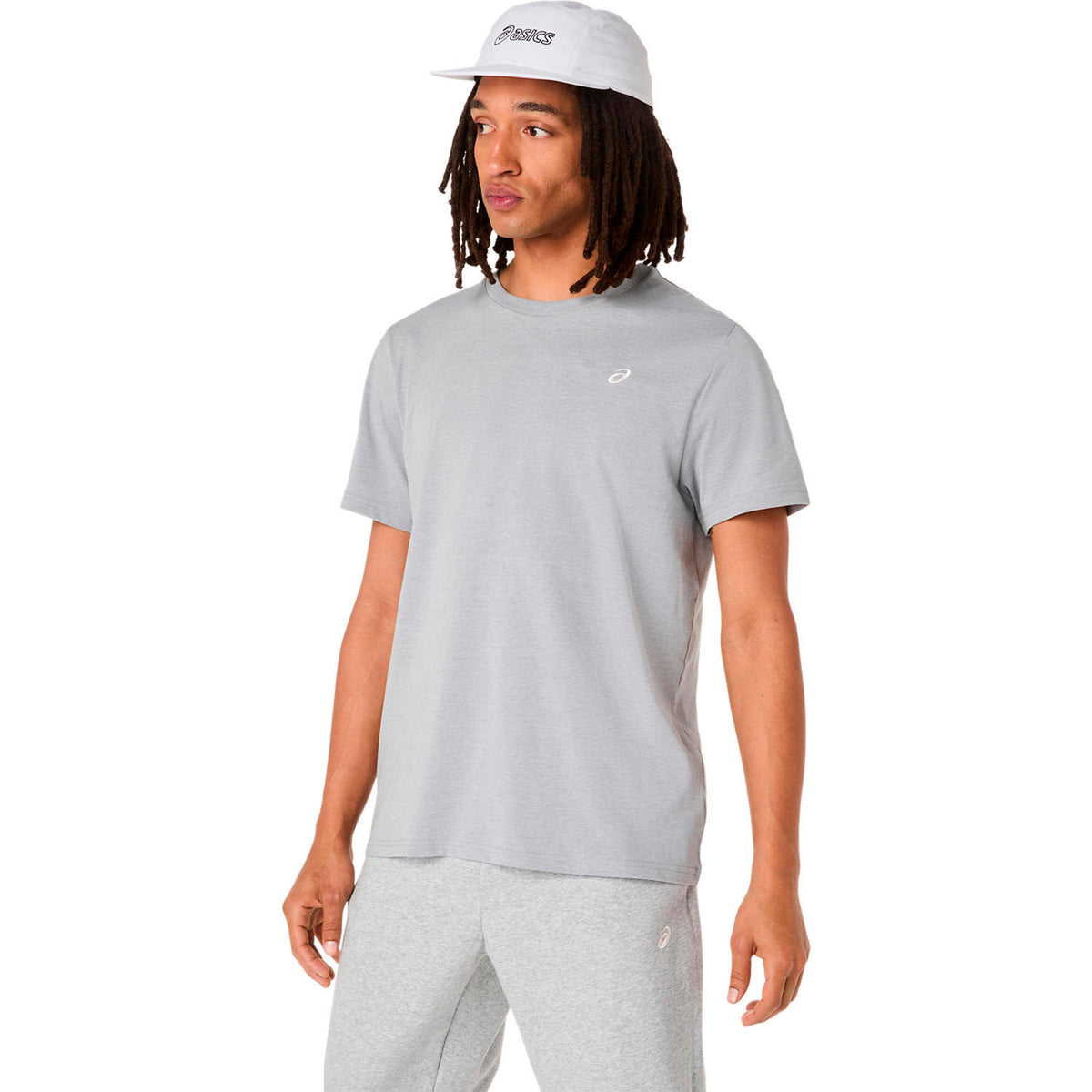 ASICS Spiral Embroidery Maillot de course Hommes-gris