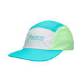 Asics 5 Panel  Casquette Unisex - turquoise, vert fluo
