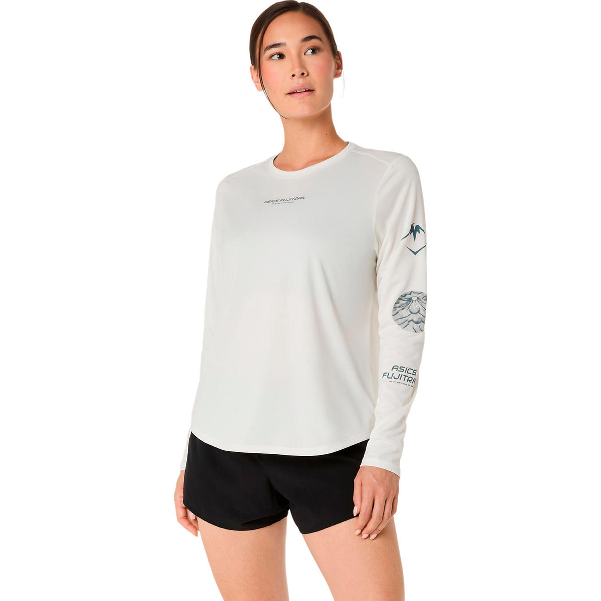 ASICS Fujitrail Logo Maillot de course Femmes-beige
