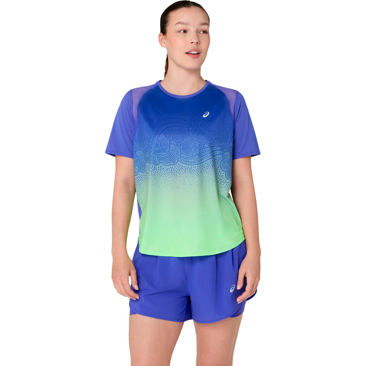 ASICS Road Ibuki  Maillot de course Femmes - bleu, vert