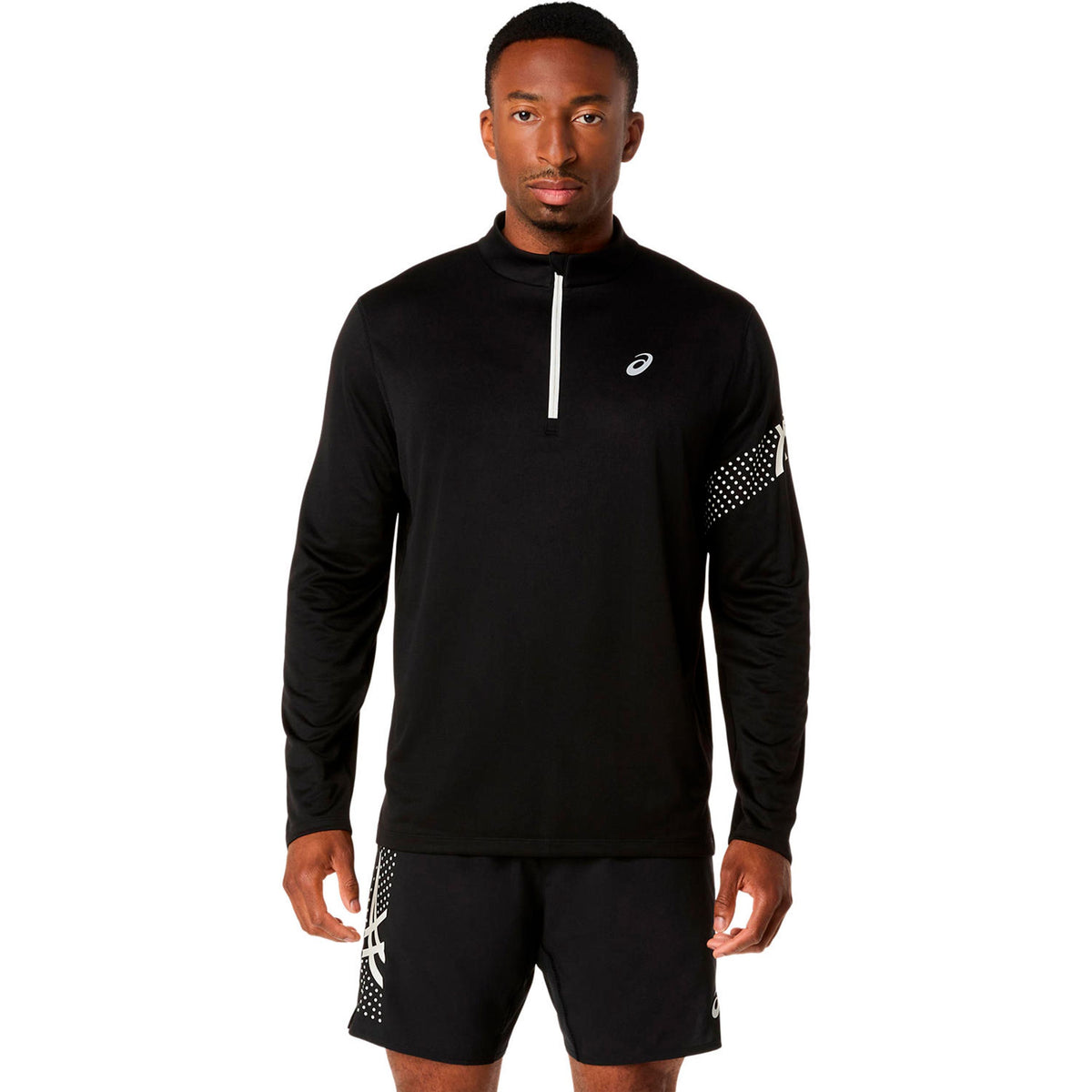 ASICS Icon 1/2 Zip  Maillot de course Hommes - noir, beige