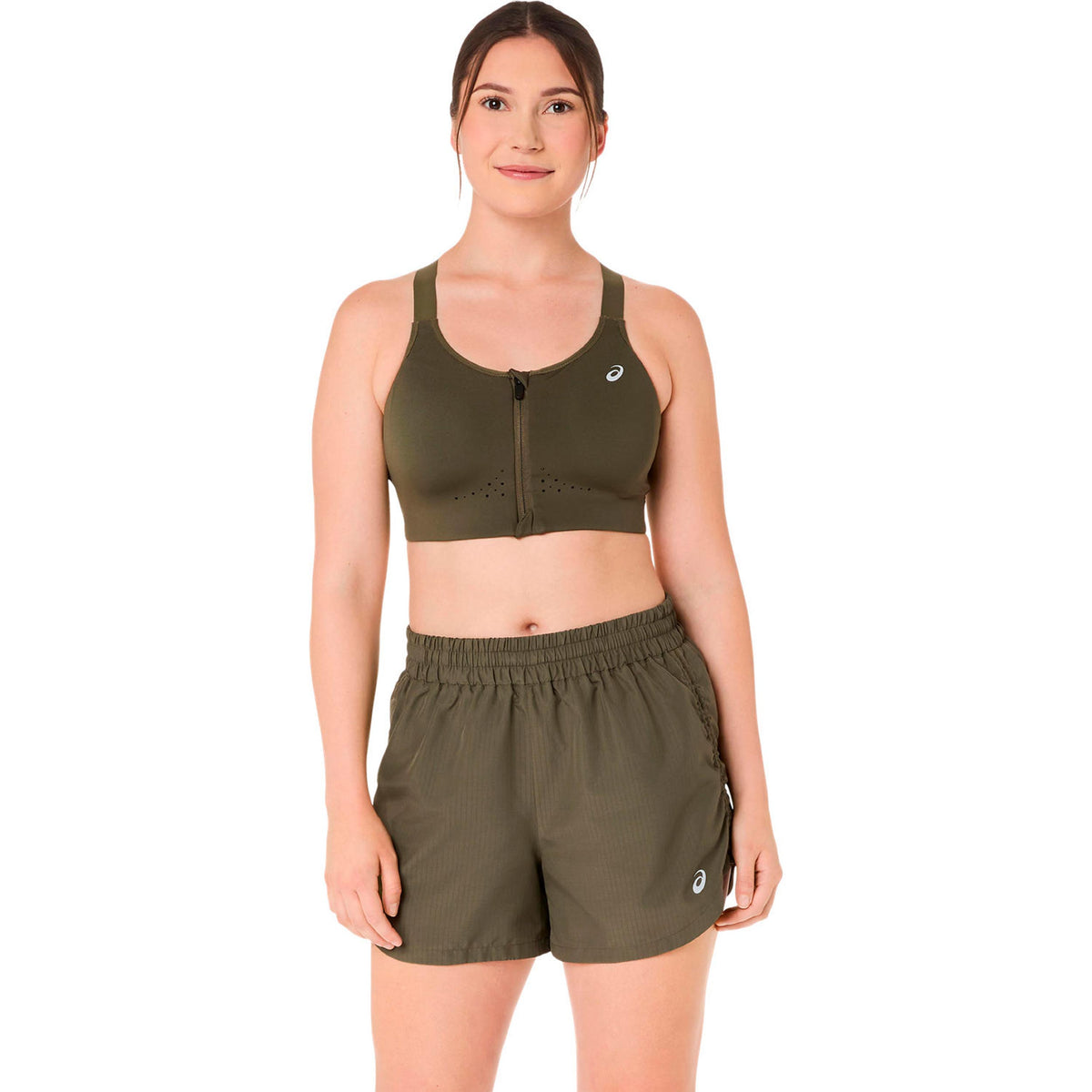 ASICS Road Combination Zip  Soutien-gorge sport Femmes - vert