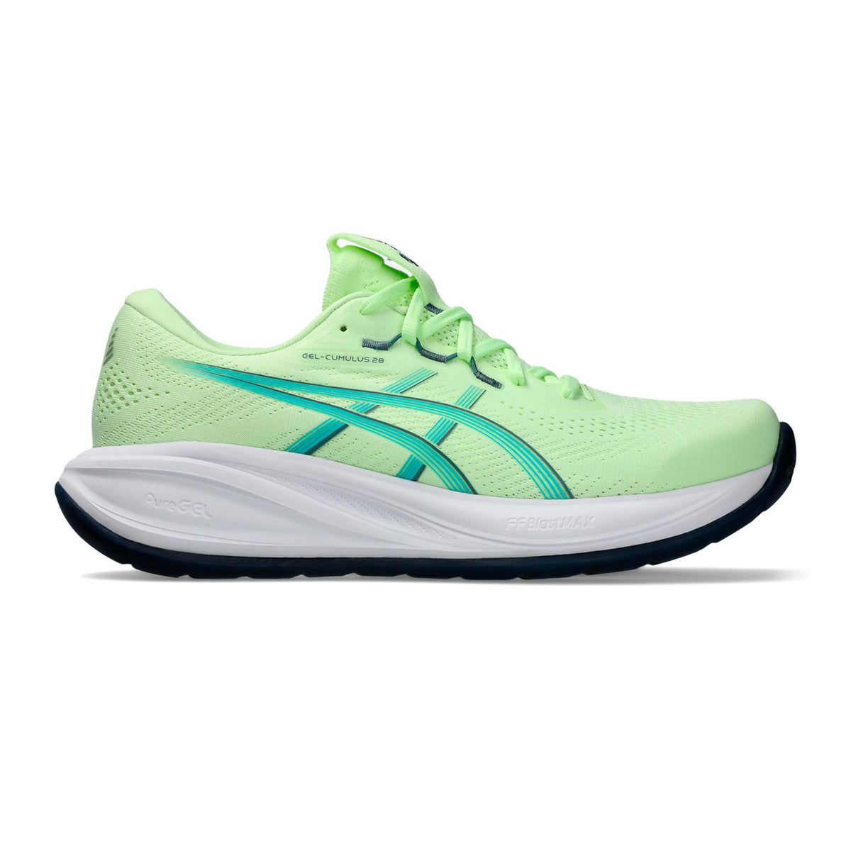 ASICS GEL-CUMULUS 28 Chaussure de running sans stabilisateurs Hommes - jaunes fluo, turquoise