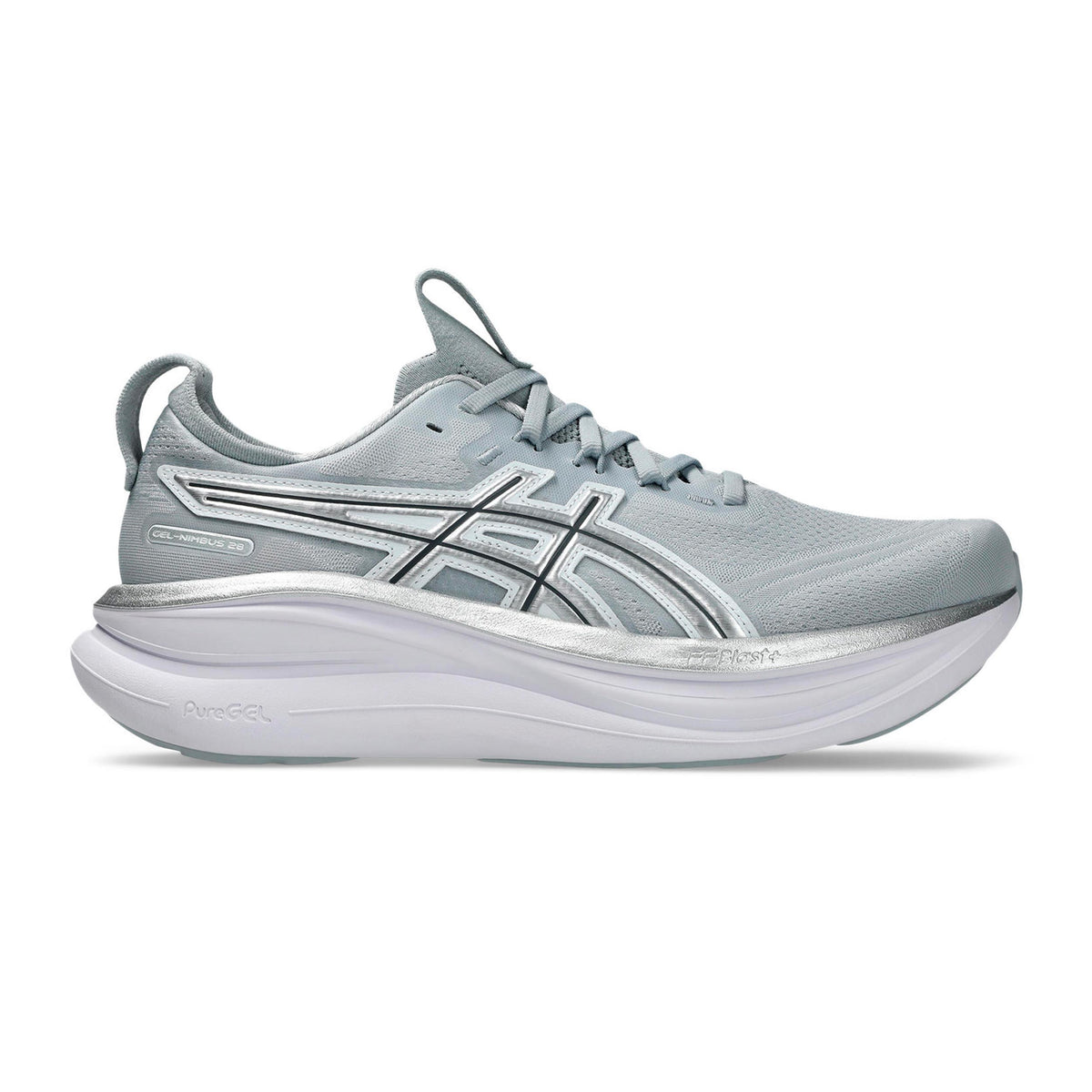 ASICS Gel-Nimbus 28 ATC Chaussure de running sans stabilisateurs Hommes-gris, argent