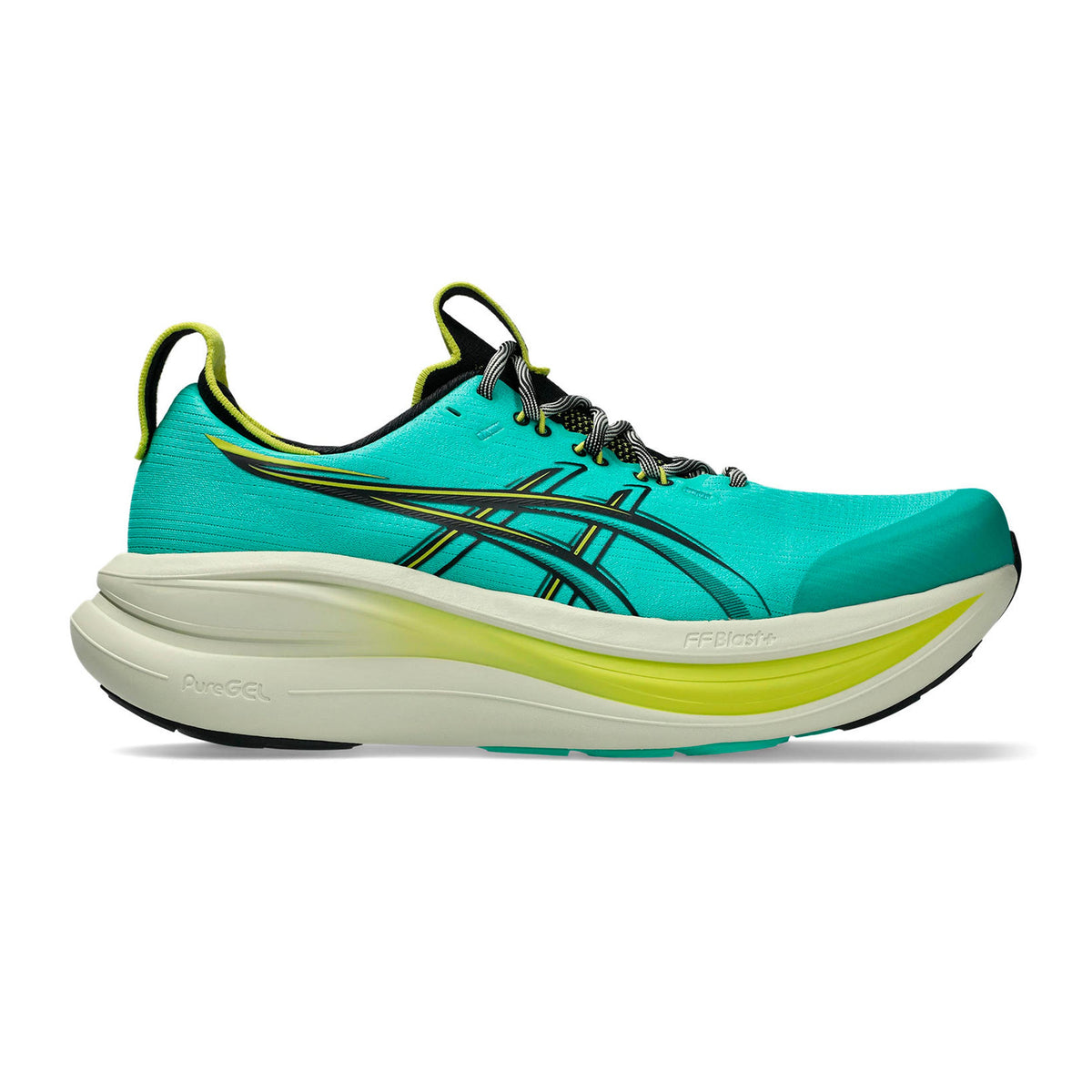 ASICS Gel-Nimbus 28 TR Chaussure de running sans stabilisateurs Hommes-vert, noir