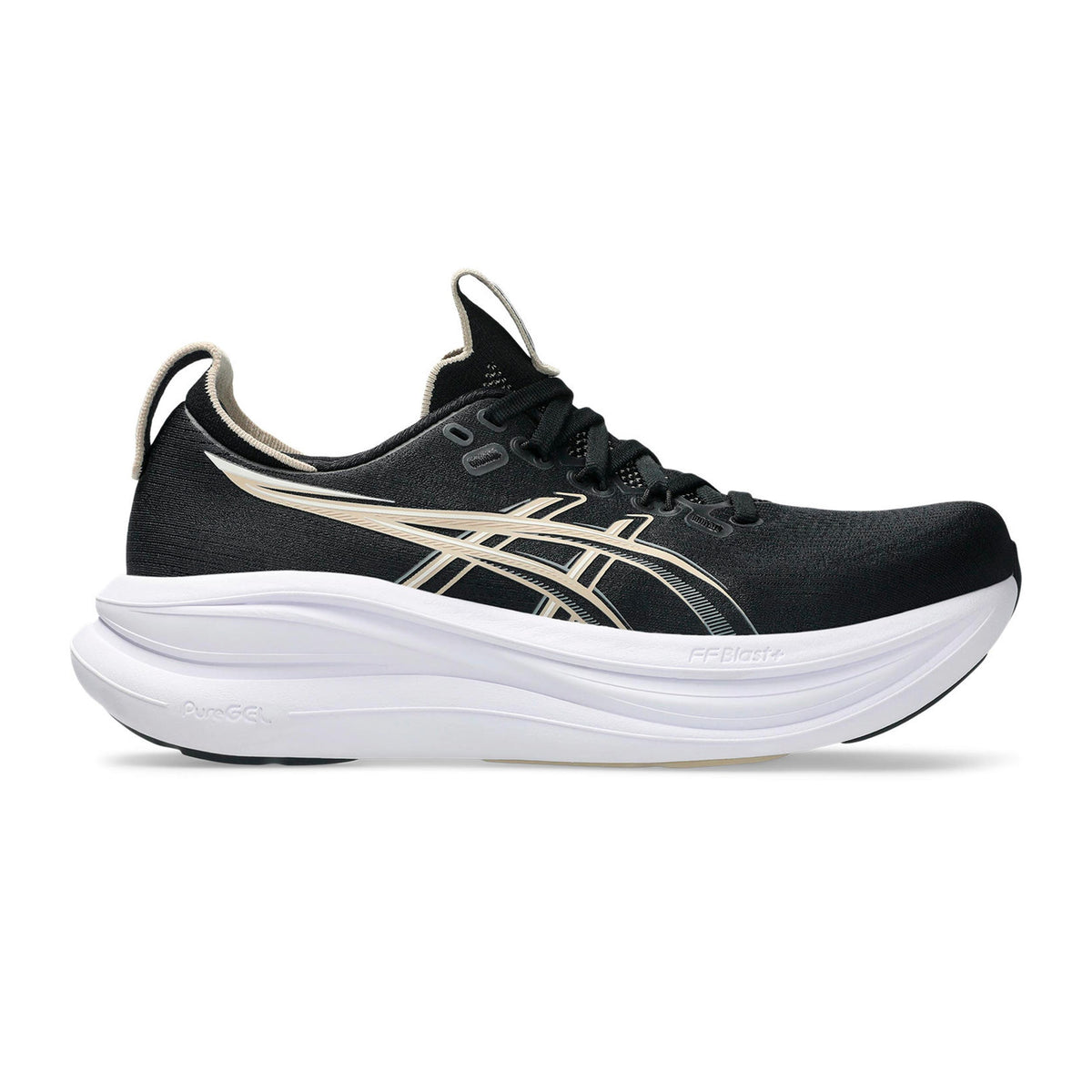 ASICS GEL-NIMBUS 28 Chaussure de running sans stabilisateurs Femmes - noir, crème