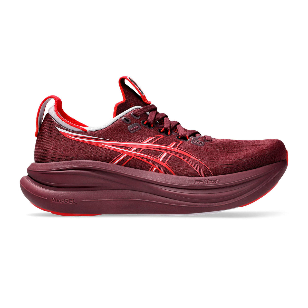 ASICS GEL-NIMBUS 28 Chaussure de running sans stabilisateurs Femmes - rouge vin, rouge