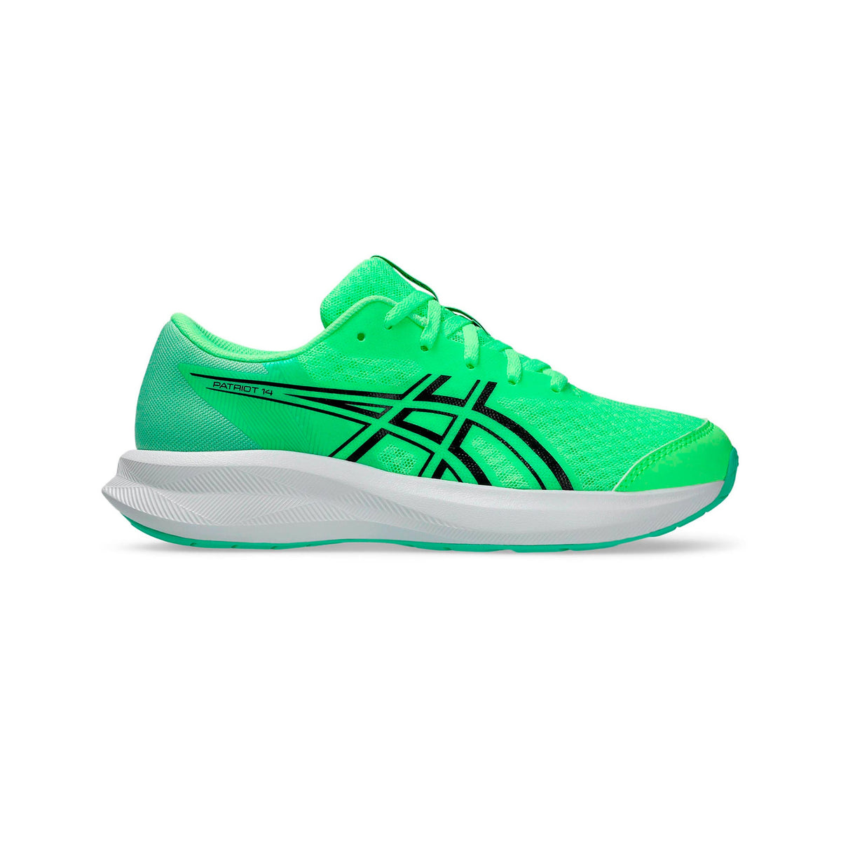 ASICS Patriot 14 GS Chaussure de running sans stabilisateurs Enfants-vert, noir