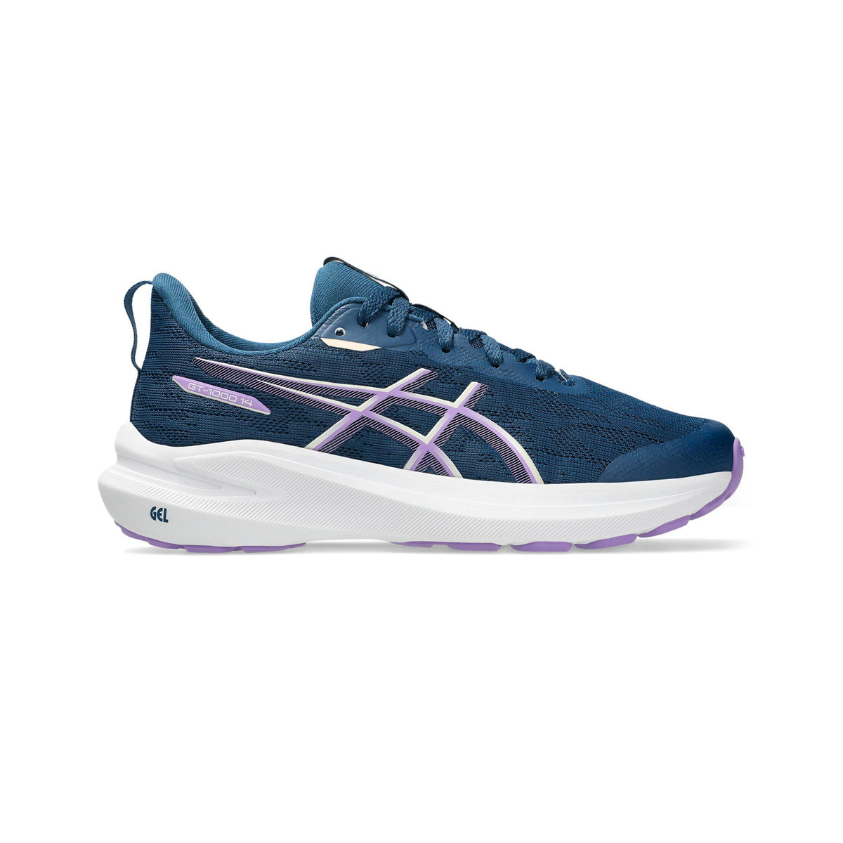 ASICS GT-1000 14 GS Chaussure de running avec stabilisateurs Enfants - bleu, lilas