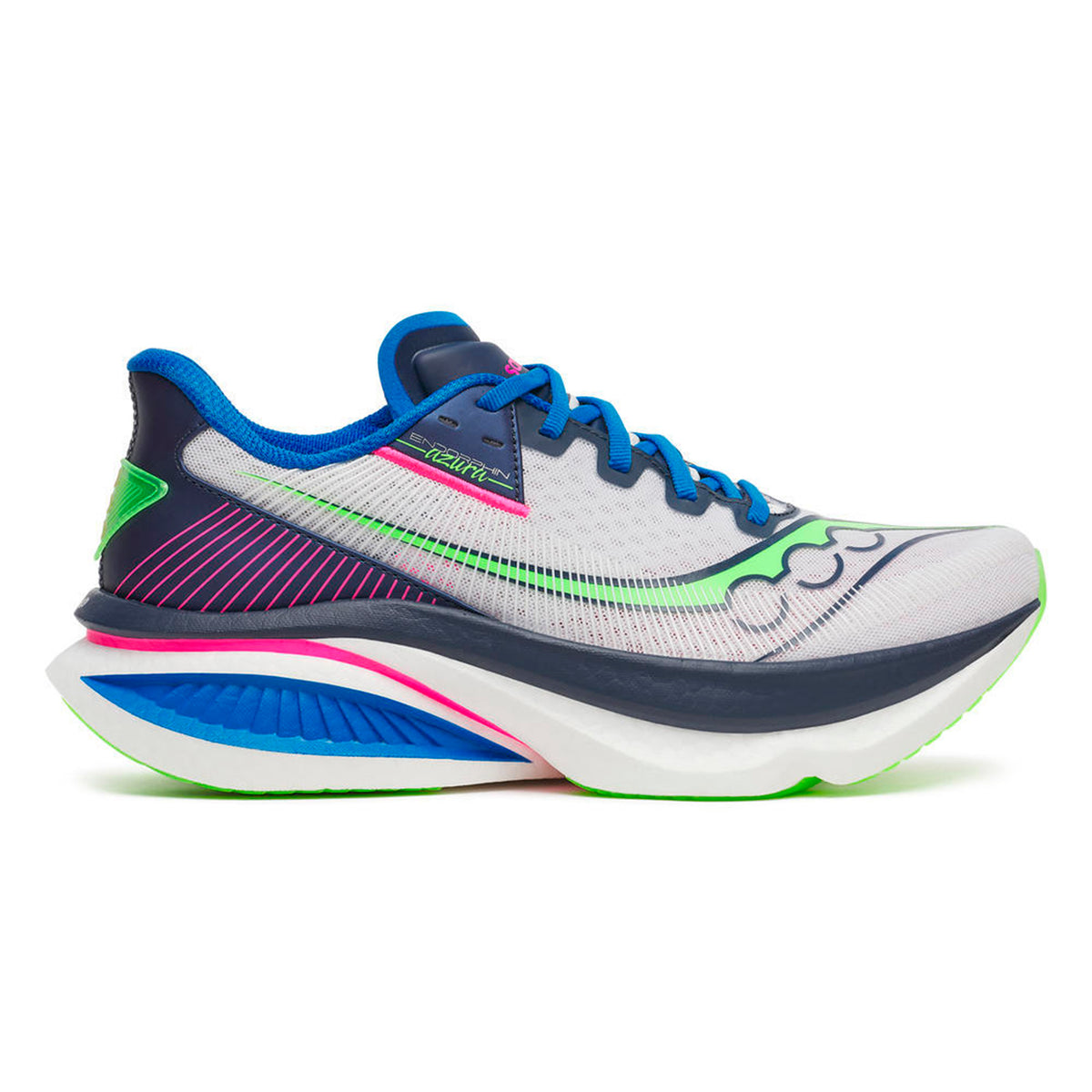Saucony Endorphin Azura Chaussure de running sans stabilisateurs Hommes-blanc, bleu