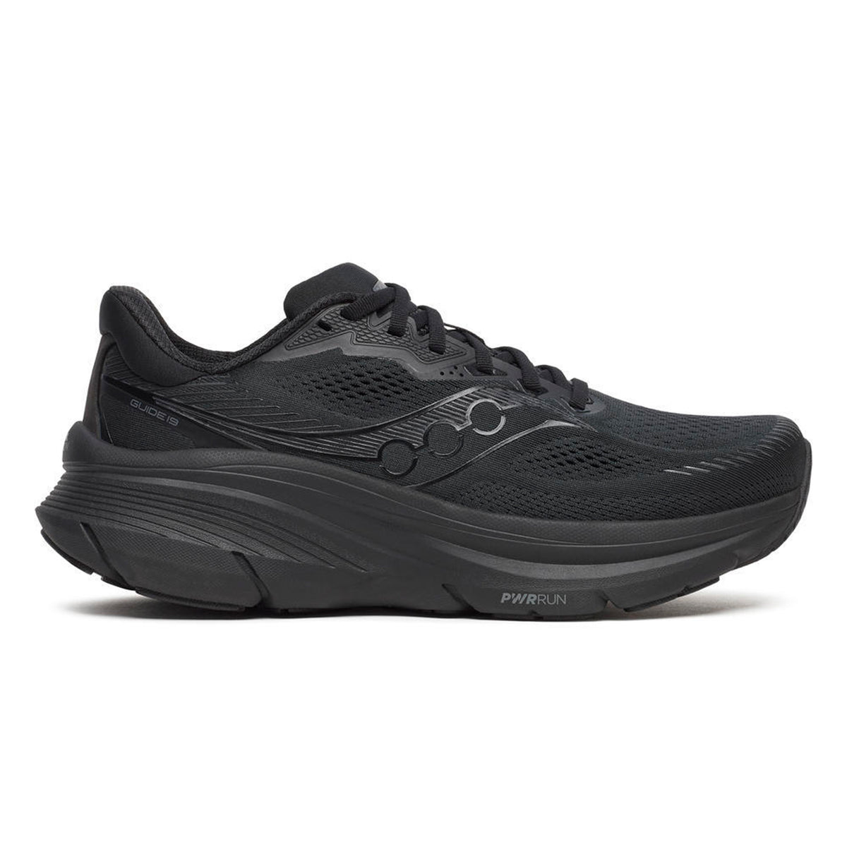 Saucony Guide 19 Chaussure de running avec stabilisateurs Hommes-noir, noir