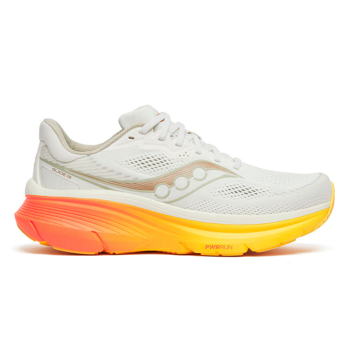 Saucony Guide 19 Chaussure de running avec stabilisateurs Hommes-crème, orange
