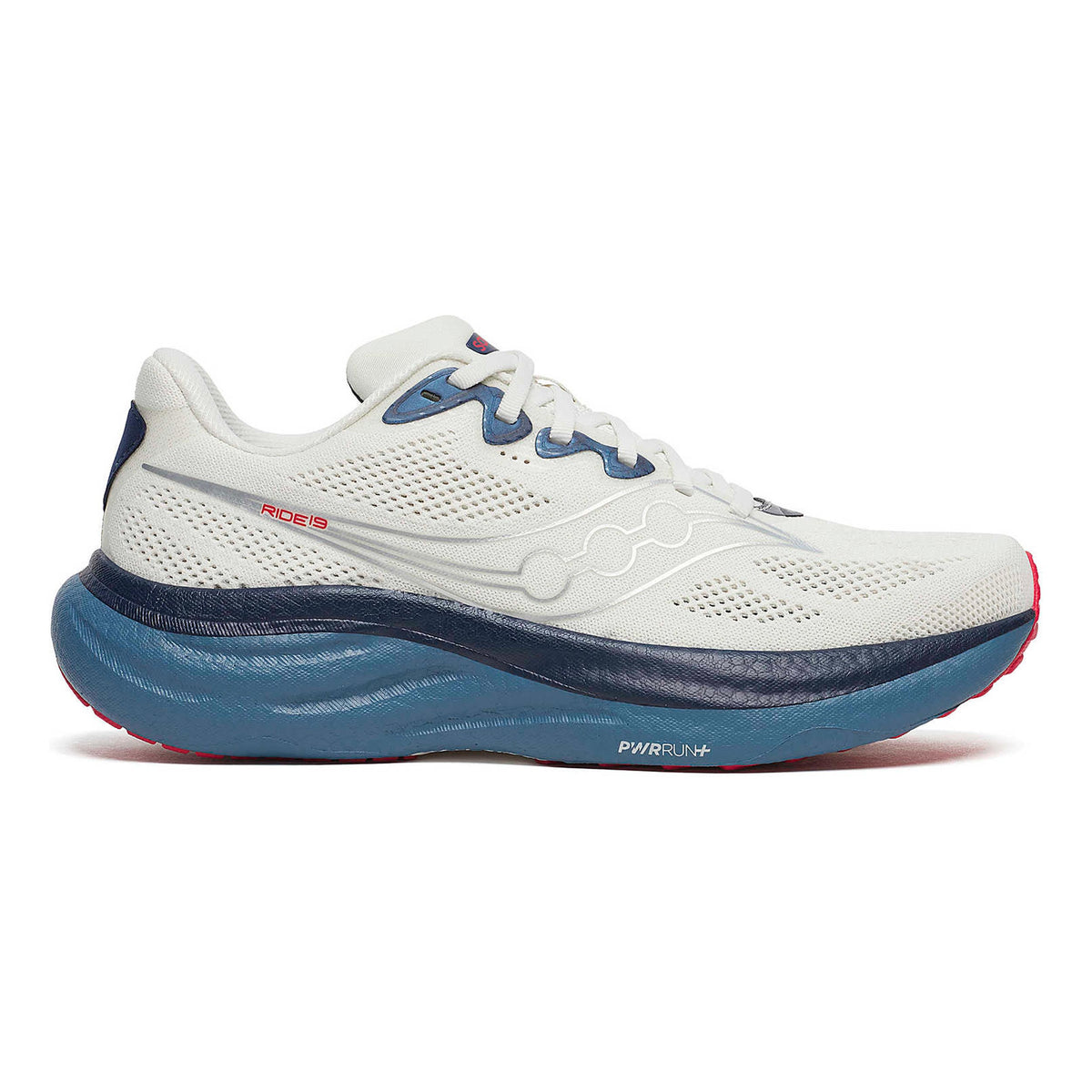 Saucony Ride 19 Chaussure de running sans stabilisateurs Hommes-crème, bleu
