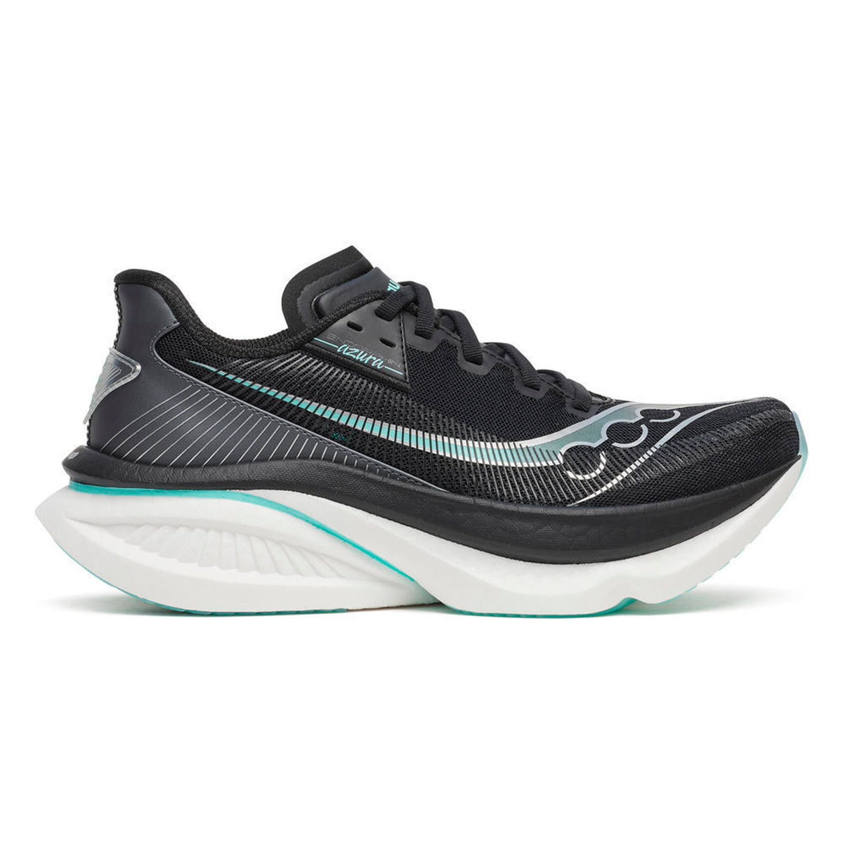 Saucony Endorphin Azura Chaussure de running sans stabilisateurs Femmes-noir, bleu clair