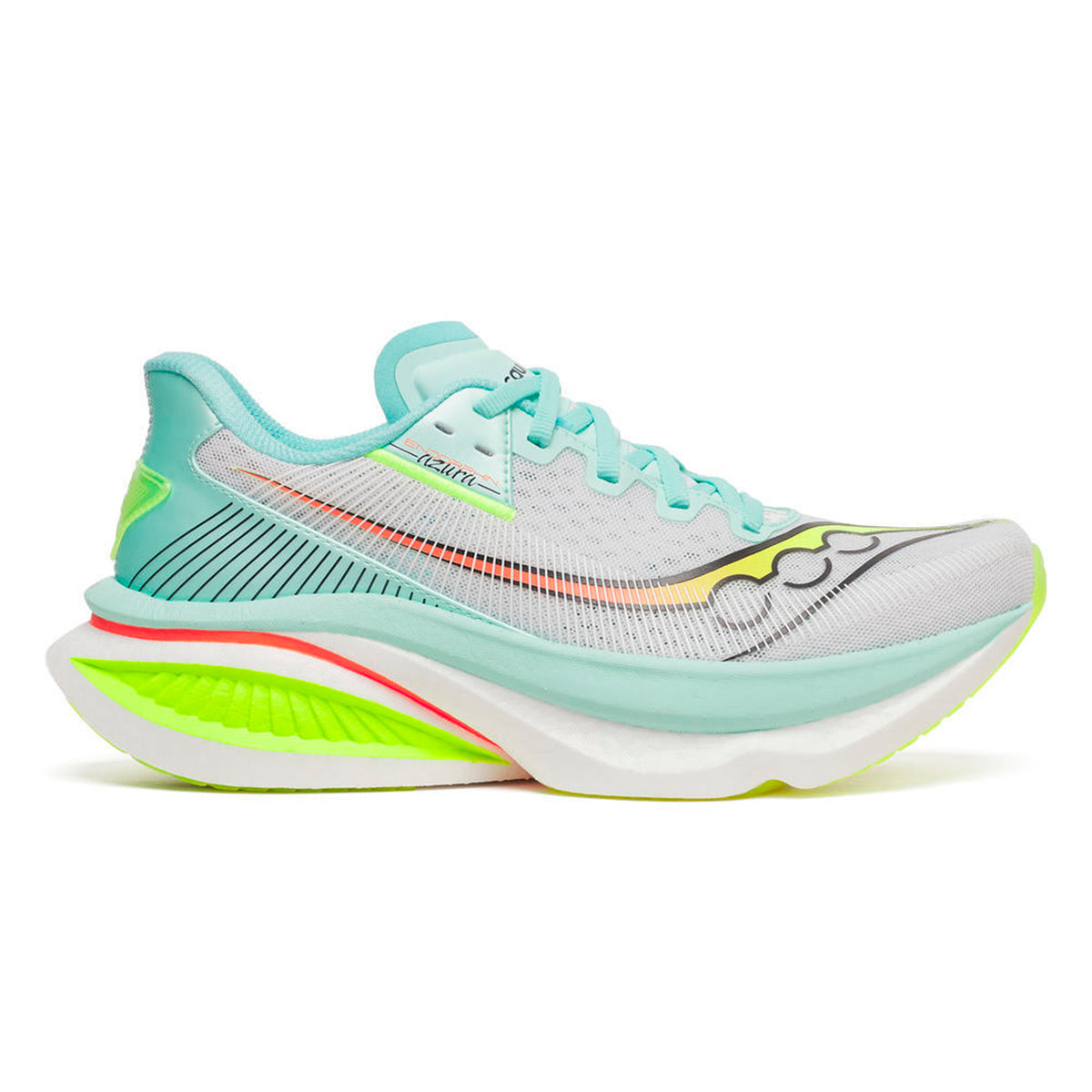 Saucony Endorphin Azura Chaussure de running sans stabilisateurs Femmes-blanc, turquoise
