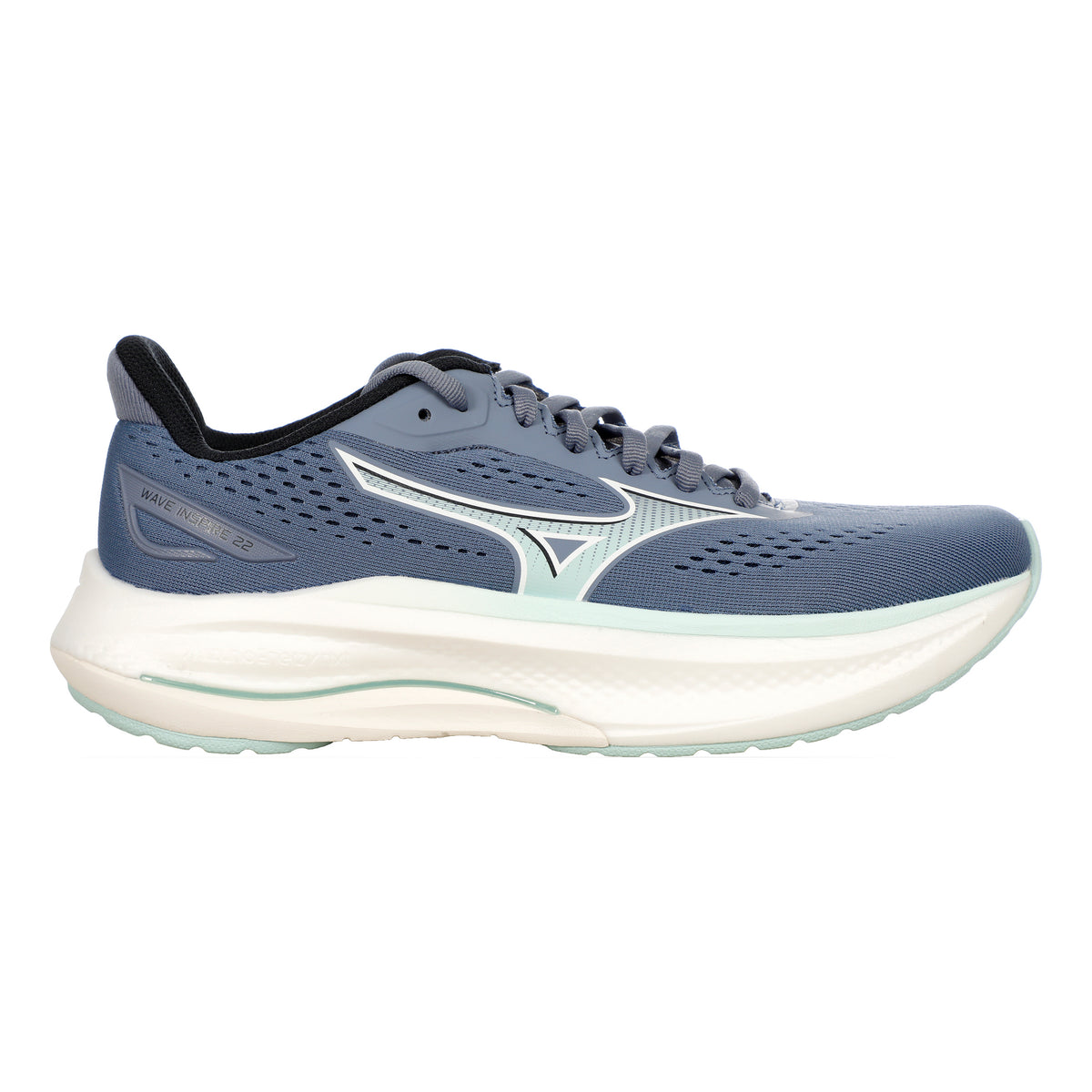 Mizuno Wave Inspire 22  Chaussure de running avec stabilisateurs Femmes - bleu gris, menthe