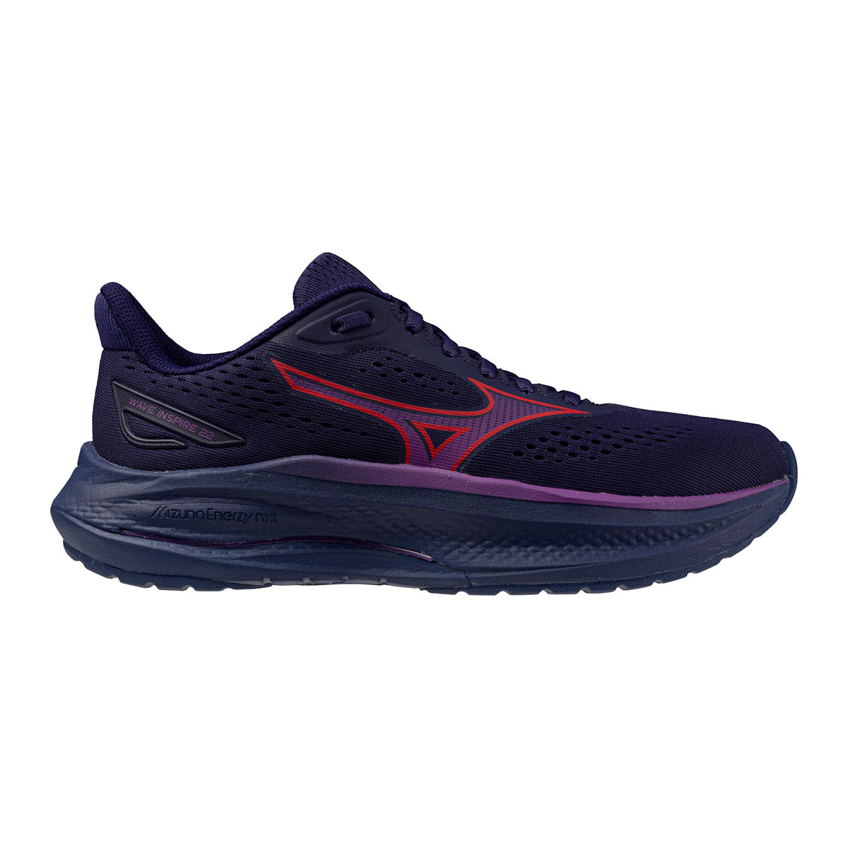 Mizuno Wave Inspire 22  Chaussure de running avec stabilisateurs Femmes - bleu foncé, lilas