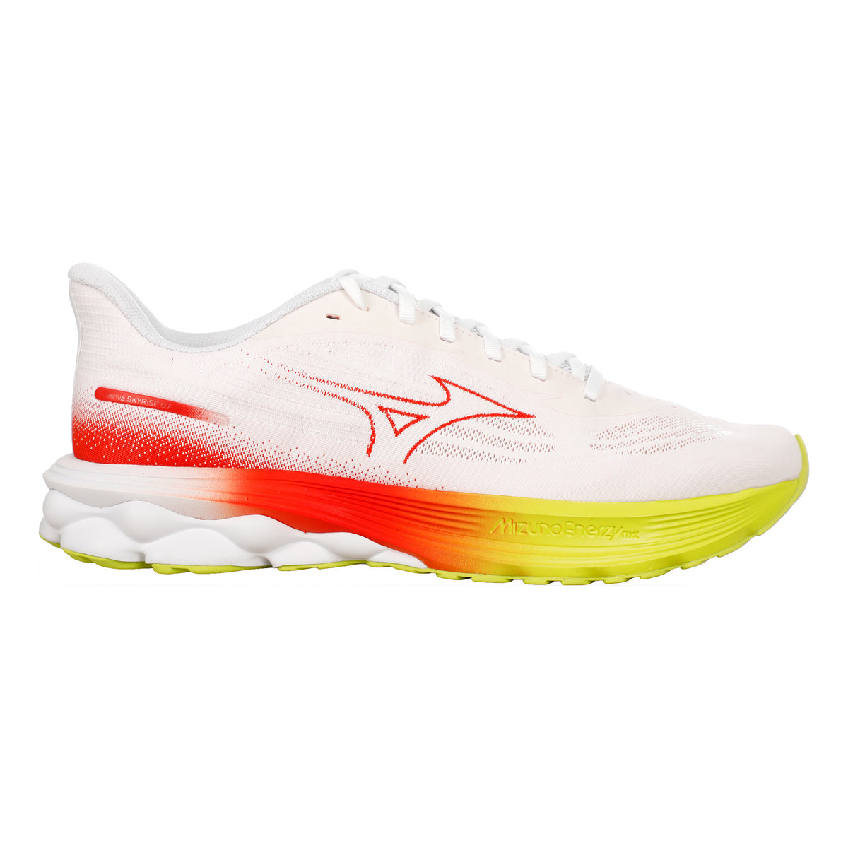 Mizuno Wave Skyrise 7  Chaussure de running sans stabilisateurs Hommes - blanc, orange