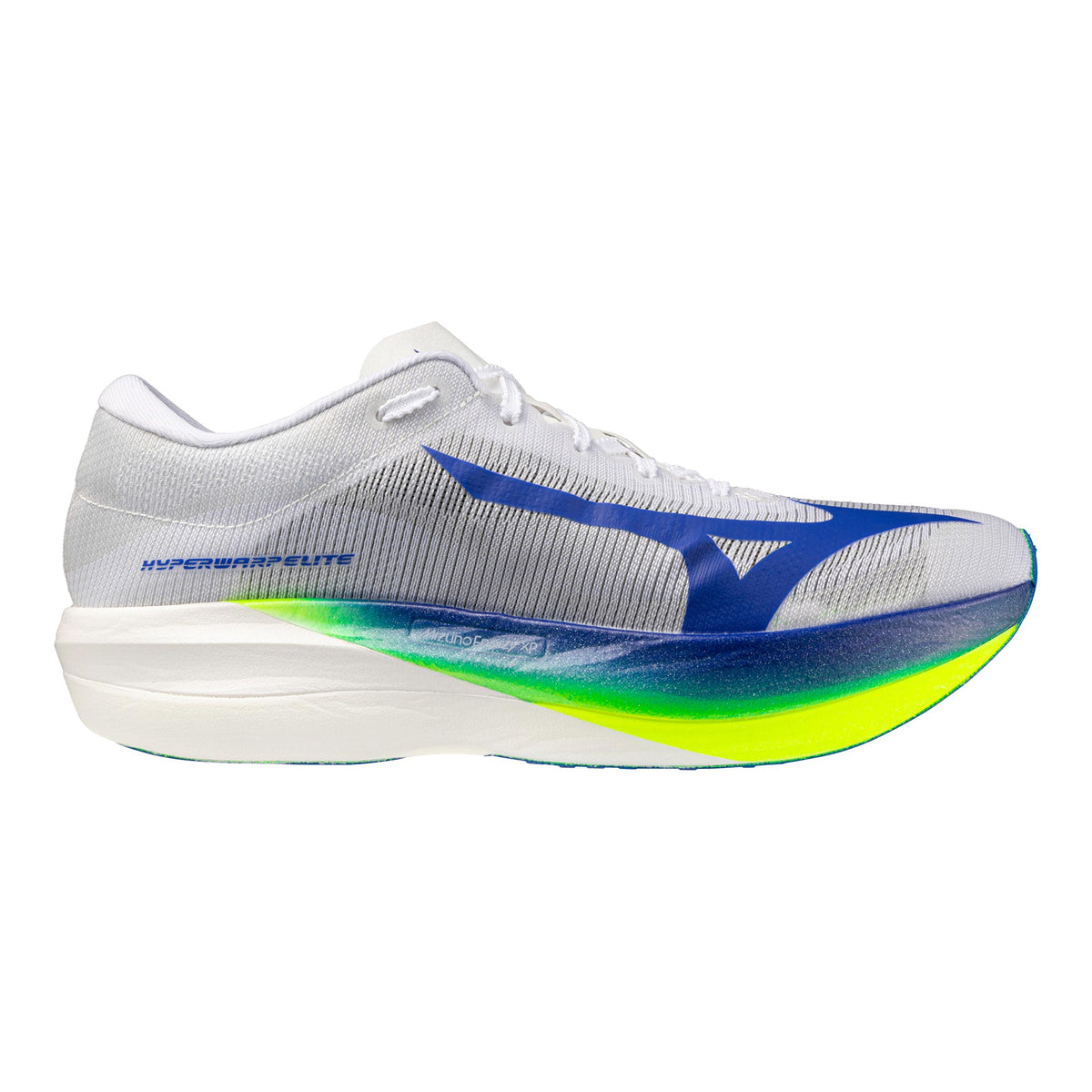 Mizuno Hyperwarp Elite  Chaussure de compétition Unisex - blanc, jaune