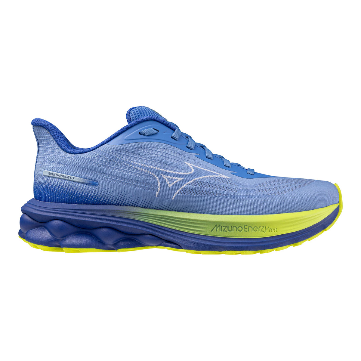 Mizuno Wave Skyrise 7  Chaussure de running sans stabilisateurs Femmes - bleu, jaune