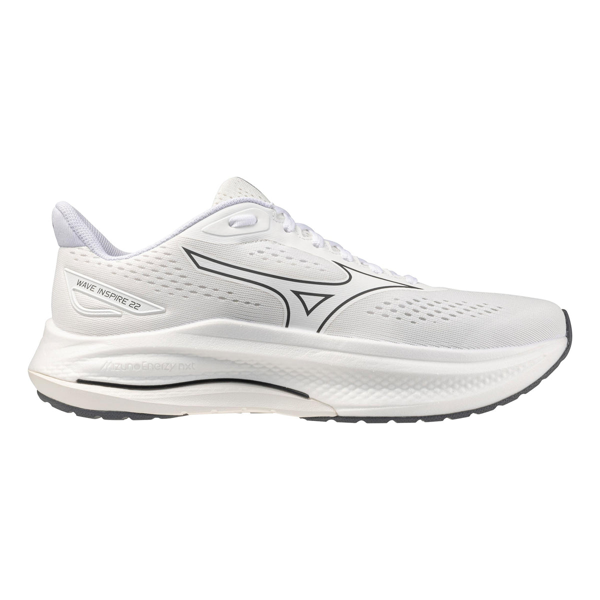 Mizuno Wave Inspire 22  Chaussure de running avec stabilisateurs Hommes - blanc, blanc