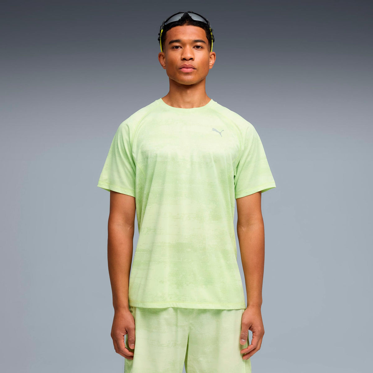 Puma Velocity AOP  Maillot de course Hommes - vert
