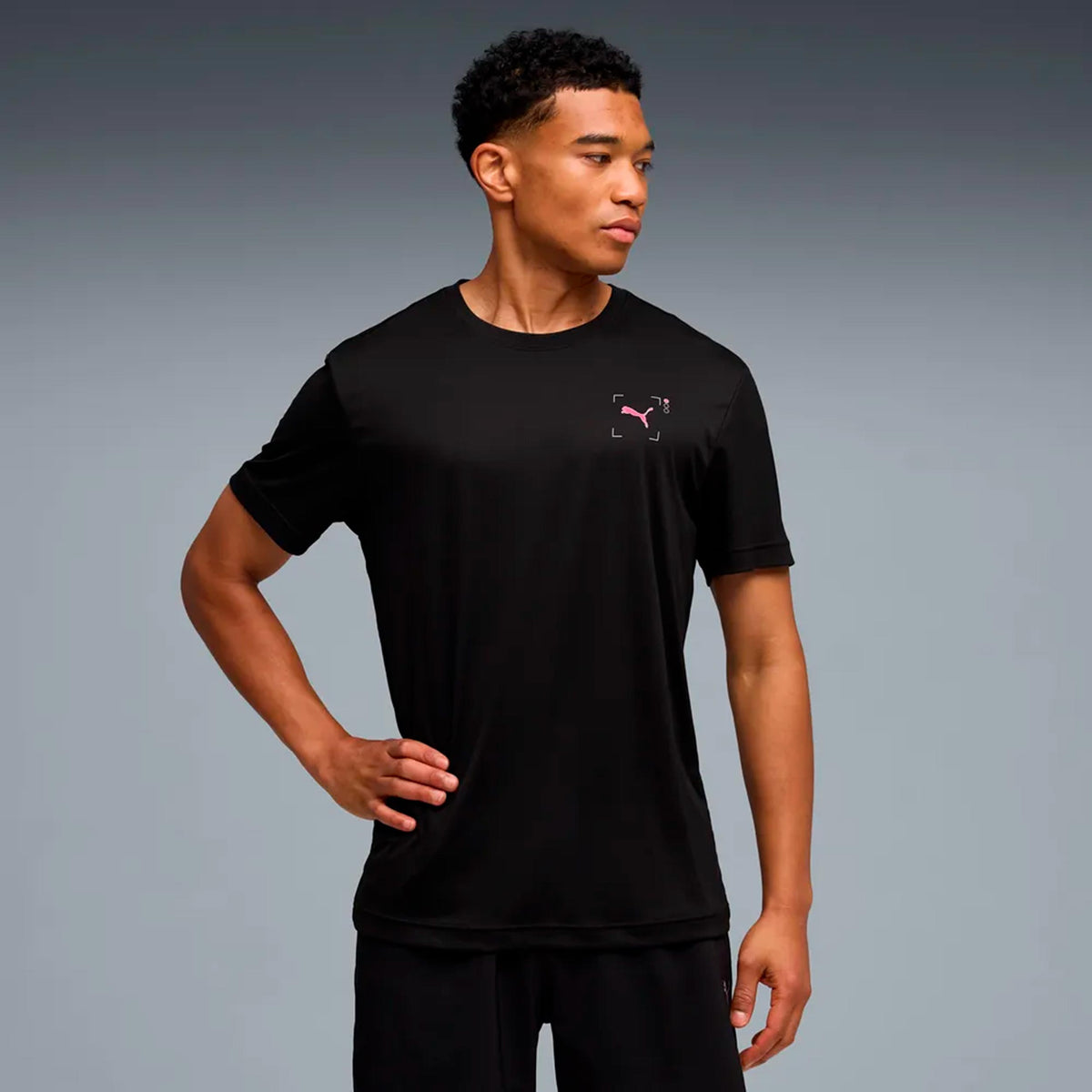 Puma Run Illustration Graphic Maillot de course Hommes-noir