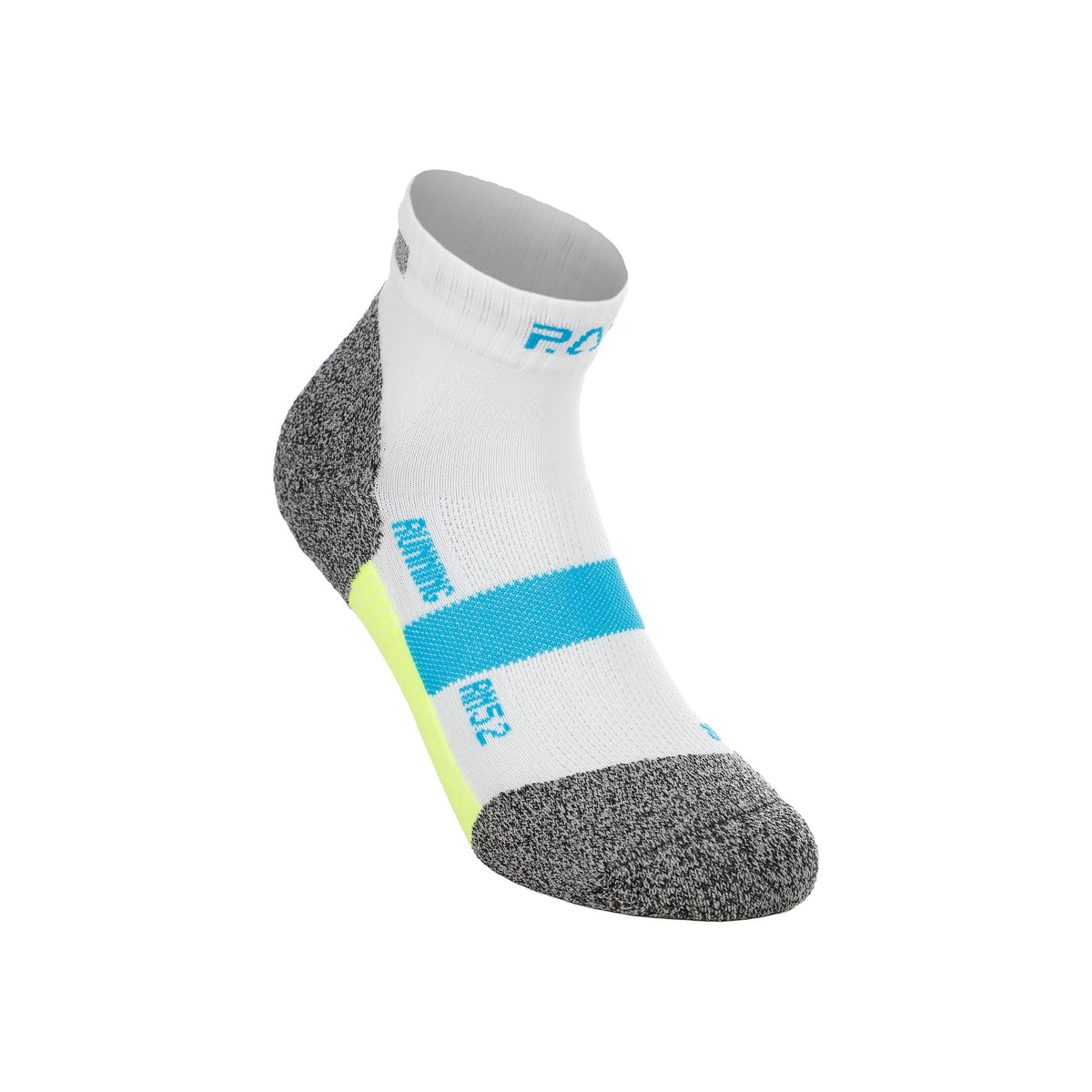 P.A.C. RN 5.2 Reflective Pro Chaussettes de running Hommes-blanc, turquoise