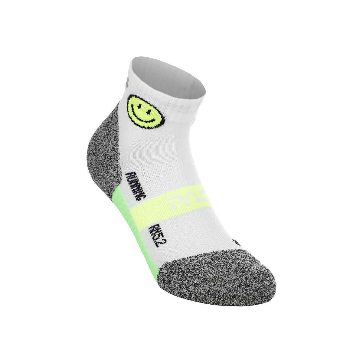 P.A.C. RN 5.2 Reflective Pro Chaussettes de running Femmes-blanc, jaunes fluo