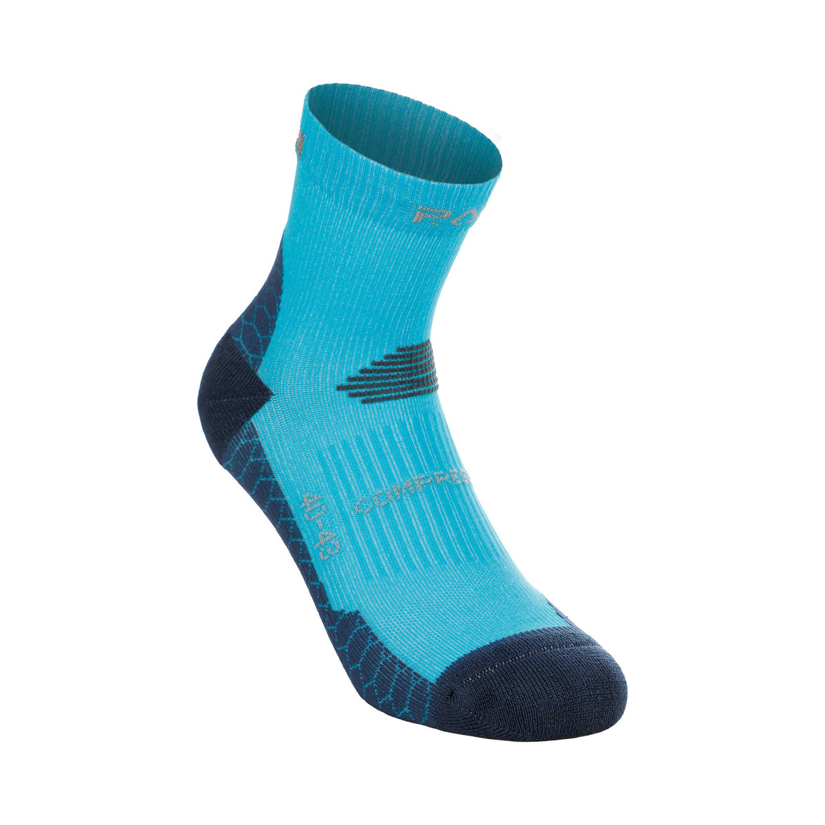P.A.C. RN 6.2 Reflective Pro Mid Compression Chaussettes de compression Hommes-turquoise