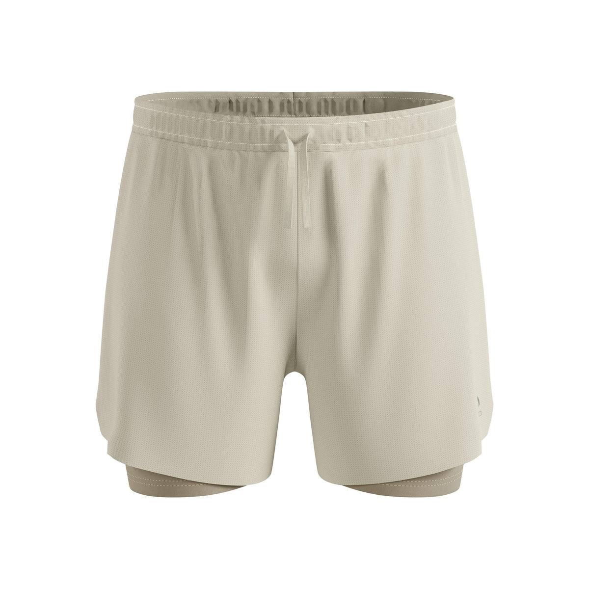 Odlo Zeroweight 5in 2in1 Short de running Hommes-gris, vert olive