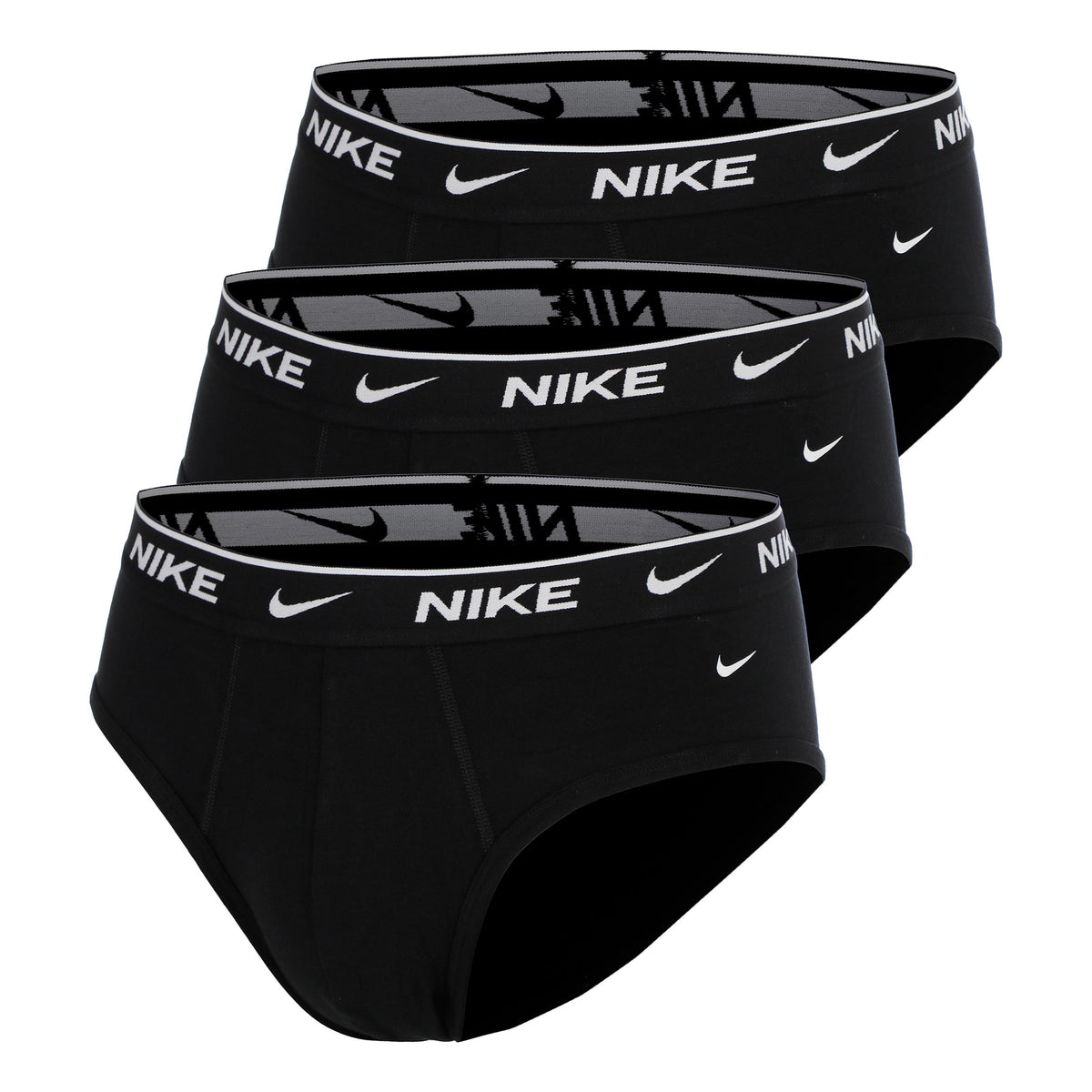 Nike Essential Cotton Stretch Slip Pack de 3 Hommes - noir, noir