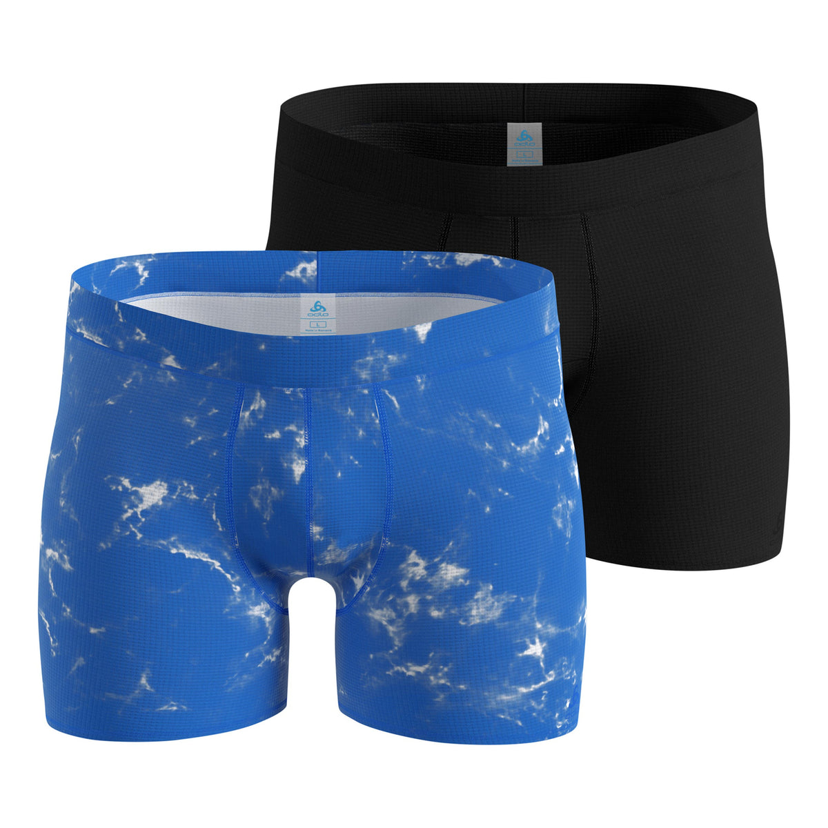Odlo Active Light Graphic 2 pack Caleçon Hommes-bleu, noir