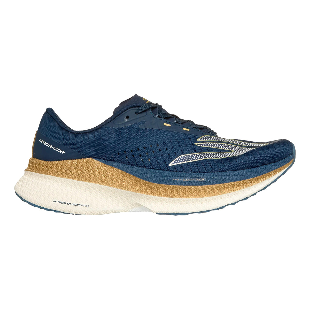 Skechers SKX Aero Razor Chaussure de running sans stabilisateurs Femmes - bleu foncé, or