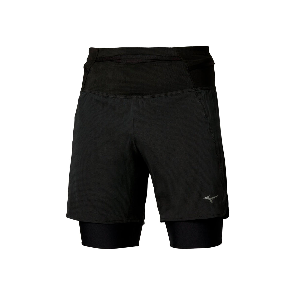 Mizuno Trail Multipocket Trail 2in1 Short de running Hommes - noir